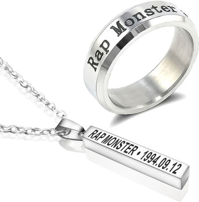 University Trendz Stainless Steel Silver Silver Jewellery Set(Pack of 1)