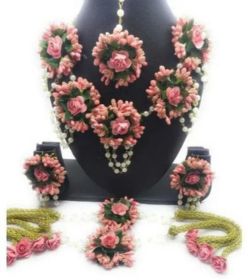 Arihant Shop Fabric Orange Jewellery Set(Pack of 1)