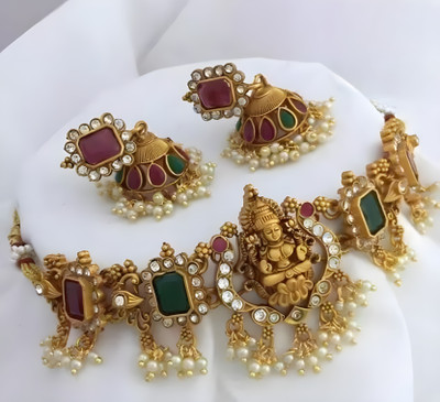 HARIPRIYA JEWELLS Brass, Zinc, Alloy Multicolor Jewellery Set(Pack of 1)