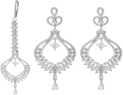 BHANA CREATIONS Brass Gold-plated Silver Jewellery Set(Pack of 1)