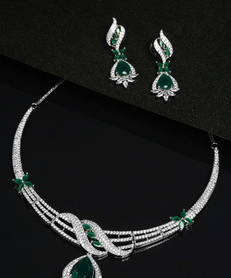 YELLOW CHIMES Brass White Jewellery Set(Pack of 1)