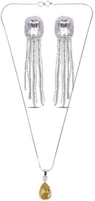 SRK Fashions Alloy Yellow, White Jewellery Set(Pack of 1)