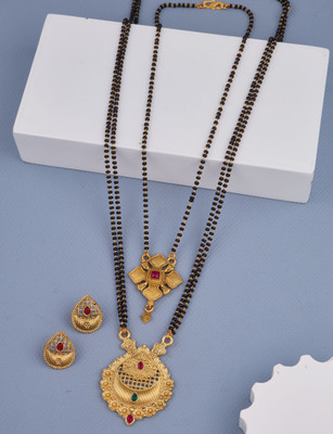 house of common Alloy Gold-plated Gold Jewellery Set(Pack of 2)