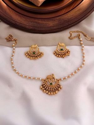 RIENTA JWL Alloy Gold-plated Gold Jewellery Set(Pack of 3)