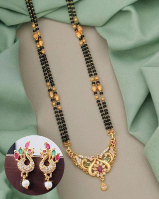 shivparv creation Alloy Gold-plated Multicolor Jewellery Set(Pack of 1)