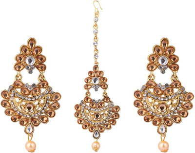 BHANA CREATIONS Brass Gold-plated Gold Jewellery Set(Pack of 3)