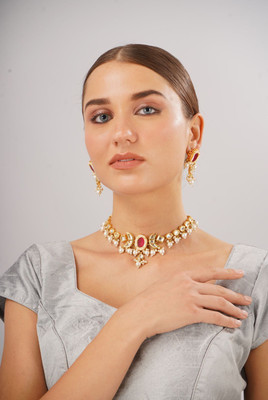 Finekraft Alloy Gold-plated Multicolor Jewellery Set(Pack of 1)