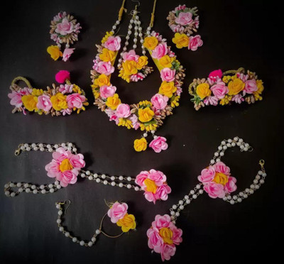 ringzinnie Copper Yellow, Pink Jewellery Set(Pack of 1)