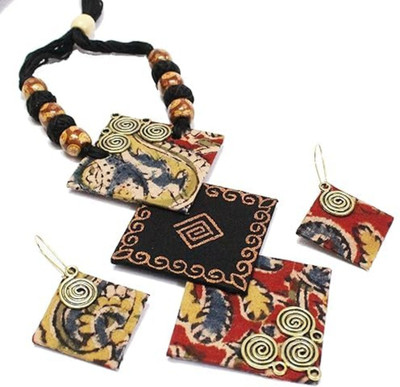 Le bijouxistic Fabric Multicolor Jewellery Set(Pack of 1)