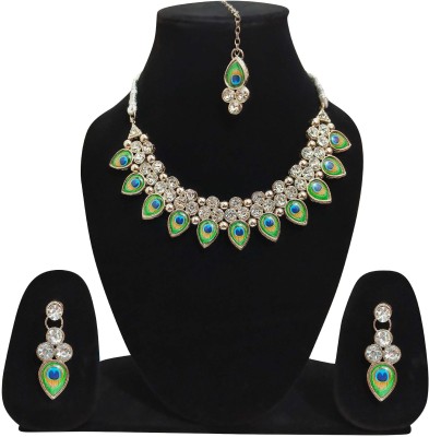 eloise Alloy Green Jewellery Set(Pack of 1)
