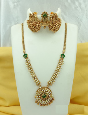 Joyful Alloy Green Jewellery Set(Pack of 1)