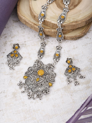 SKG Fashion Store Alloy Yellow Jewellery Set(Pack of 1)