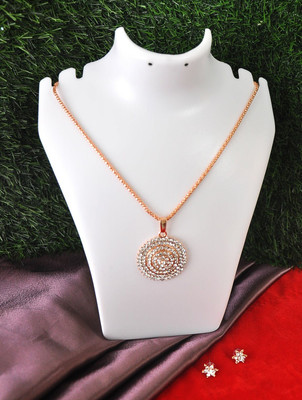 Arya Collection Alloy Gold-plated Rose Gold Jewellery Set(Pack of 1)