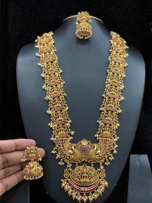 MATAJI CREATION Alloy Gold-plated Multicolor Jewellery Set(Pack of 1)