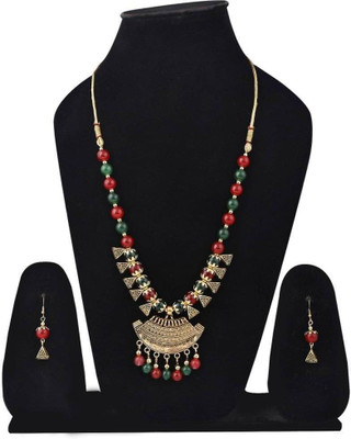 SRK Fashions Alloy Gold-plated Multicolor Jewellery Set(Pack of 1)