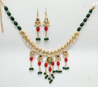 VDVgold Alloy Gold-plated Multicolor Jewellery Set(Pack of 1)