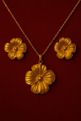 DEV VARNIKA Alloy Gold-plated Gold Jewellery Set(Pack of 3)