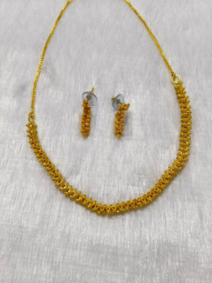 principle it solutions Alloy Gold Jewellery Set(Pack of 1)