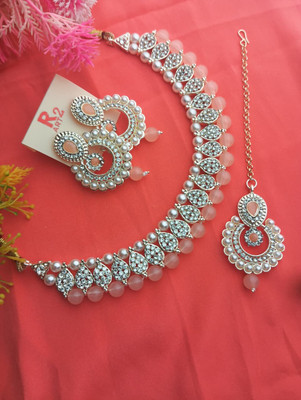wingsbro Metal, Dori Orange Jewellery Set(Pack of 1)