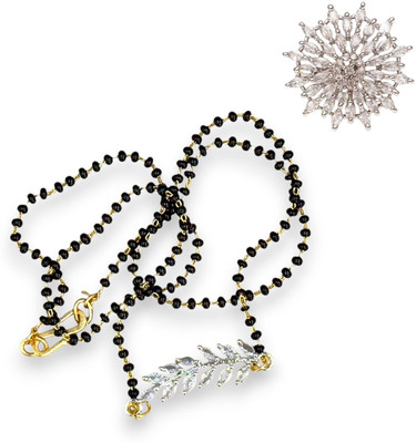 Charms Alloy Gold-plated Silver, Black Jewellery Set(Pack of 2)