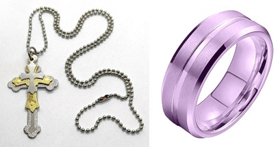 KINGSTYLEIMPEX Dori, Alloy Purple, Silver Jewellery Set(Pack of 1)