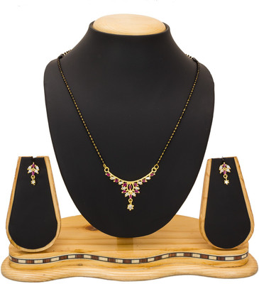 AADITA Alloy Gold-plated Multicolor Jewellery Set(Pack of 1)