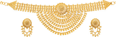 Manikya Brass Gold-plated Gold Jewellery Set(Pack of 1)
