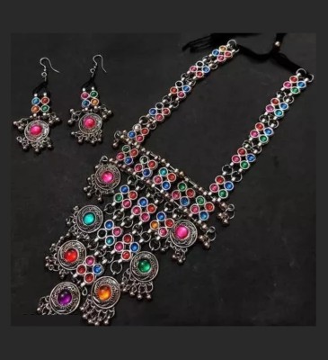 DF DEB FASHION Alloy Multicolor Jewellery Set(Pack of 1)