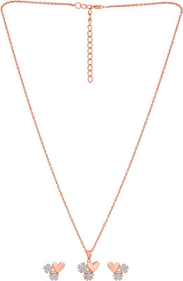 Shiyara JEWELLS Sterling Silver White Jewellery Set(Pack of 1)