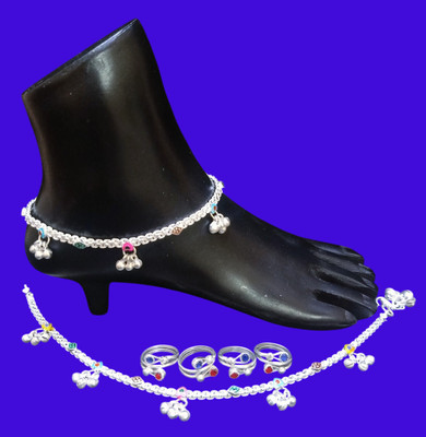 MA Enterprises Alloy Silver Silver Jewellery Set(Pack of 1)