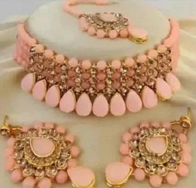 JMBW INTERNATIONAL Alloy Rose Gold Jewellery Set(Pack of 1)