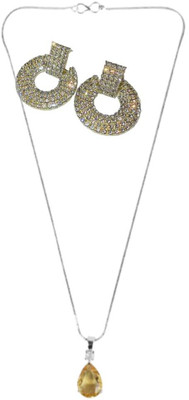 SRK Fashions Alloy Yellow, Silver Jewellery Set(Pack of 1)