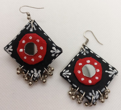 Sujata's Creations Fabric Red, Black Jewellery Set(Pack of 1)