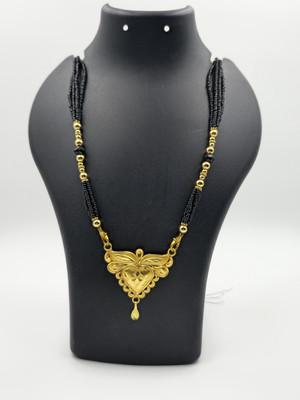 MSN Brass Gold-plated Black, Gold Jewellery Set(Pack of 1)