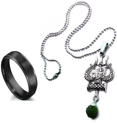 KINGSTYLEIMPEX Stainless Steel Sterling Silver Multicolor Jewellery Set(Pack of 3)