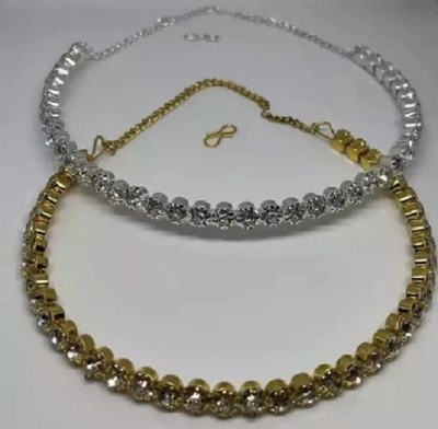 ONLINE JMS Alloy White, Gold Jewellery Set(Pack of 1)