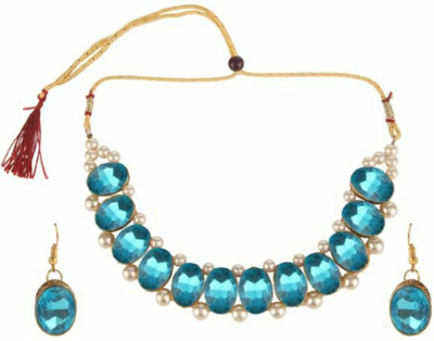 BJ JEWEL Alloy Blue Jewellery Set(Pack of 1)