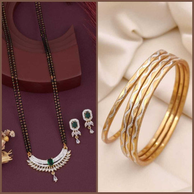 LabelSRC Alloy Gold-plated Multicolor Jewellery Set(Pack of 5)