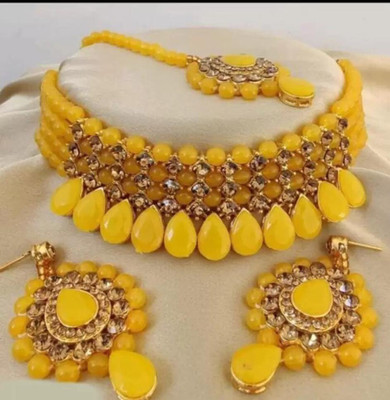 UWISH Alloy Gold-plated Yellow Jewellery Set(Pack of 1)