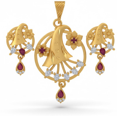 Semple Brass Gold-plated Gold Jewellery Set(Pack of 1)