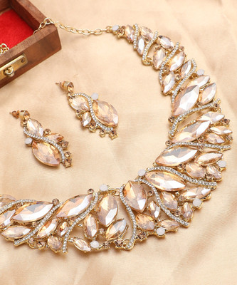 SOHI Alloy Gold-plated Gold Jewellery Set(Pack of 1)