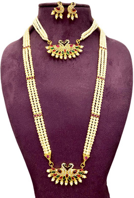 Varnii Alloy Gold-plated Multicolor Jewellery Set(Pack of 4)