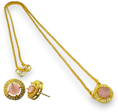 Charms Alloy Gold-plated Gold Jewellery Set(Pack of 1)