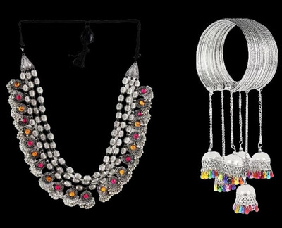 Mystory Alloy Multicolor Jewellery Set(Pack of 1)