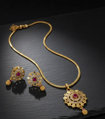 Kagul Alloy Gold Jewellery Set(Pack of 1)