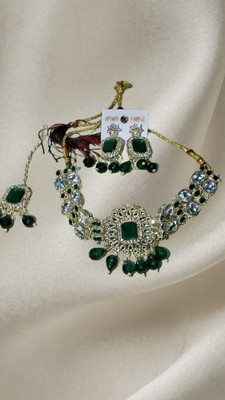 Shree Shyam Collection Metal, Stone, Dori Green Jewellery Set(Pack of 1)
