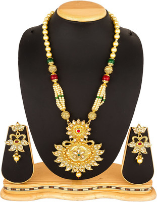 LUXOR Alloy Gold-plated Multicolor Jewellery Set(Pack of 1)