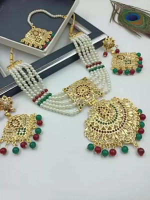 smtsha Alloy Gold-plated Multicolor Jewellery Set(Pack of 1)
