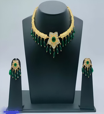 Tulsa Traders Alloy Green Jewellery Set(Pack of 1)