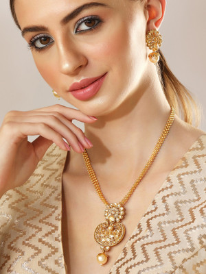 RUBANS Alloy Gold-plated Gold Jewellery Set(Pack of 1)